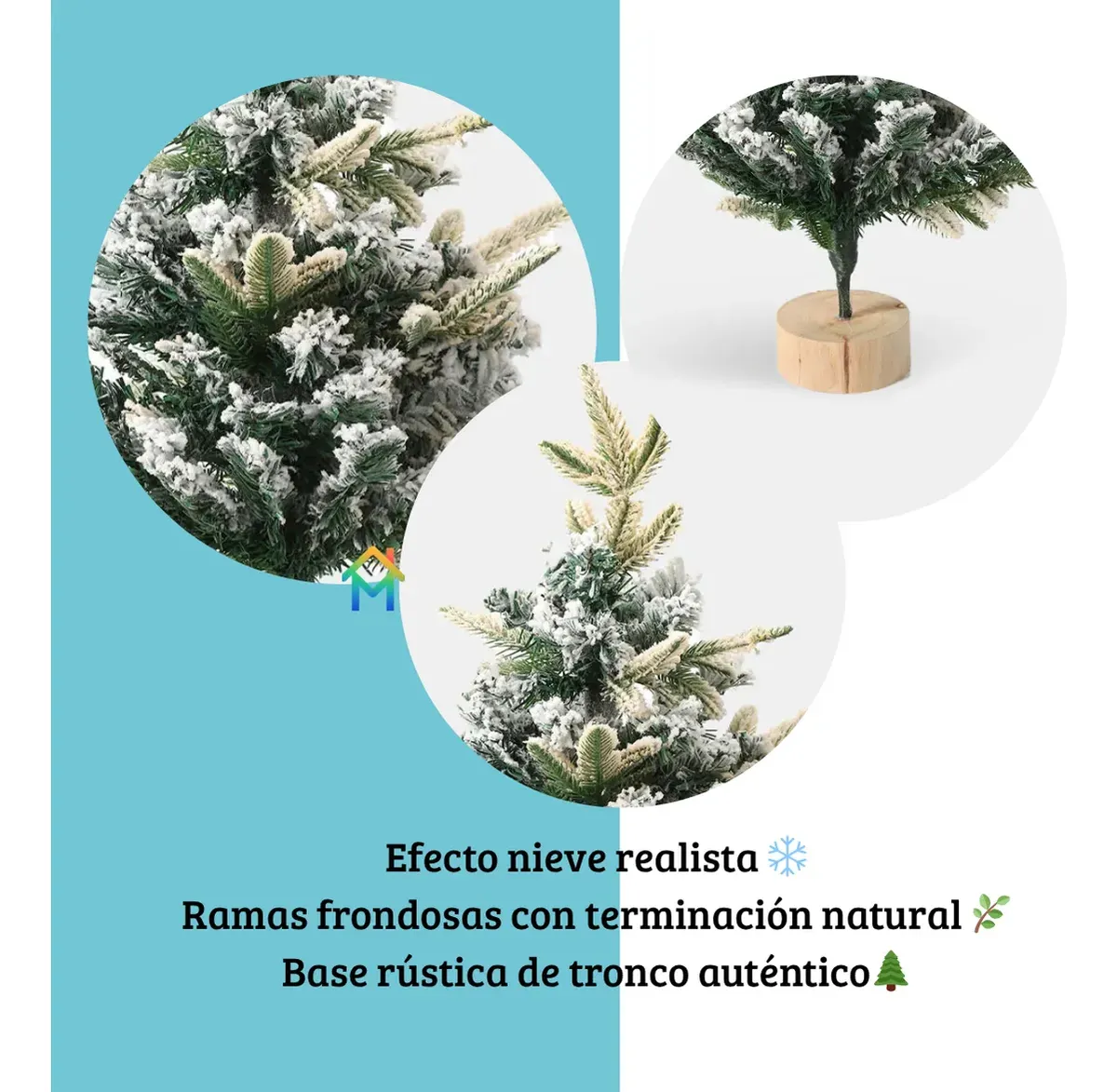 Navidad Arbol Alaska Snow de mesa - Imagen 4