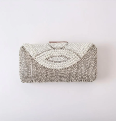 Bolso de noche Clutch Eleonor con incrustaciones de Strass - Imagen 4