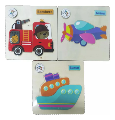 Puzzle Souvenir de madera para bebes - Imagen 9