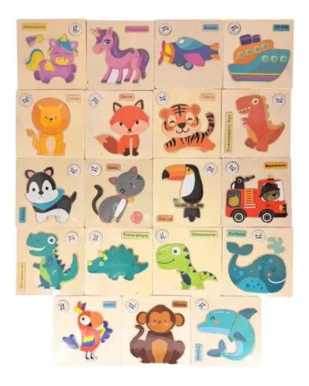 Puzzle Souvenir de madera para bebes - Imagen 7