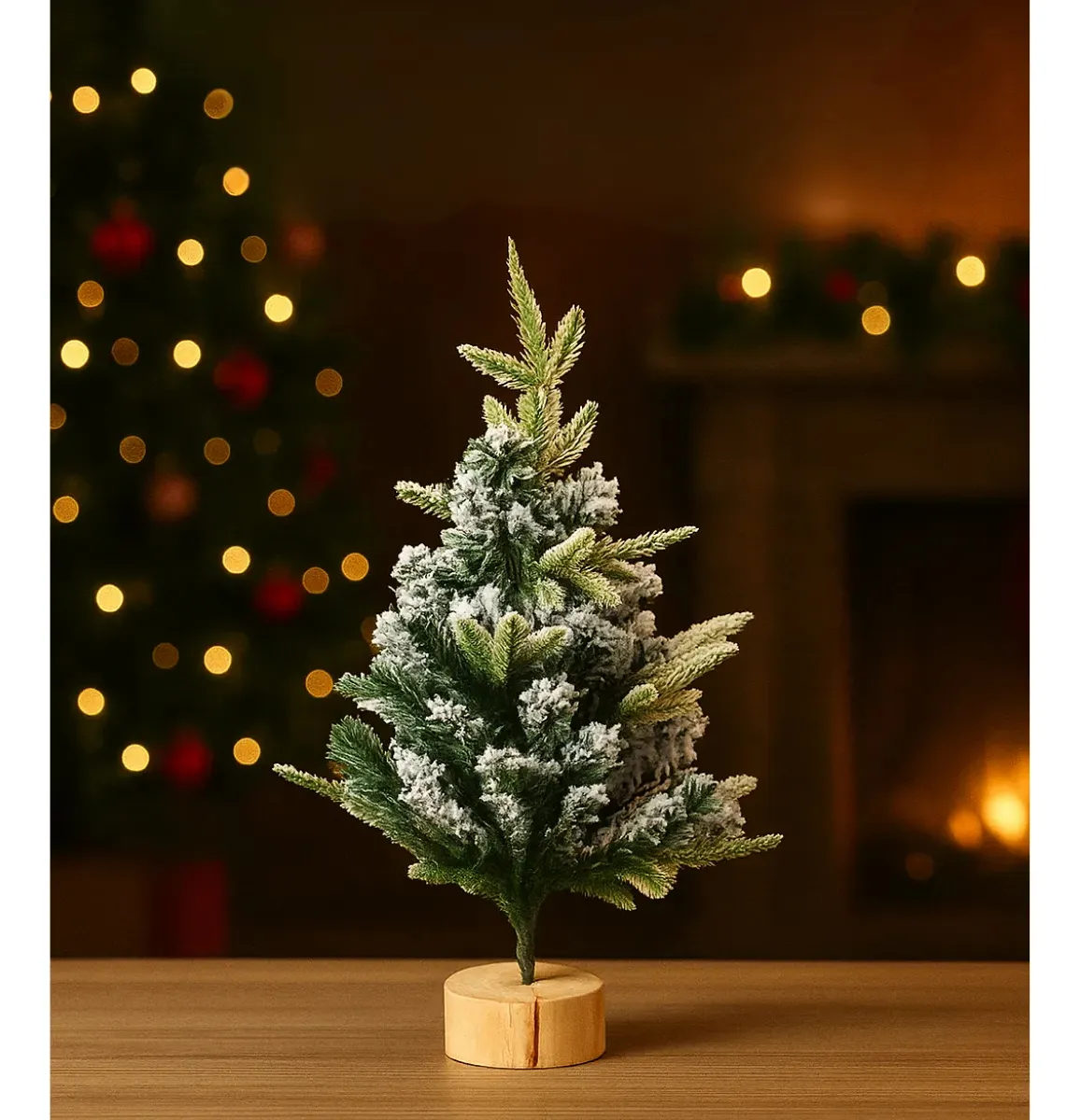 Navidad Arbol Alaska Snow de mesa