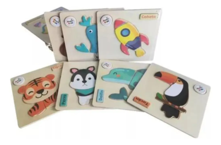 Puzzle Souvenir de madera para bebes - Imagen 14