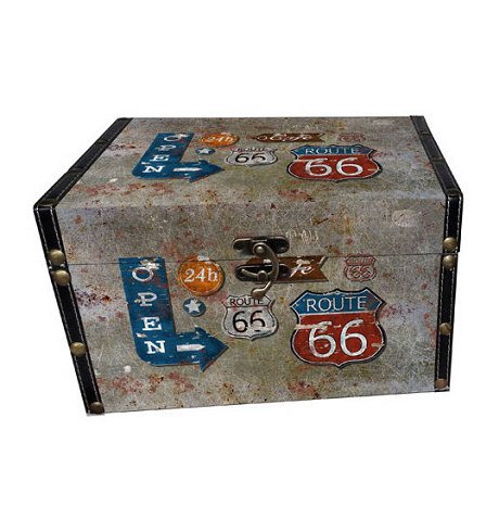 🧳 Cofre Decorativo Vintage · Ciudades & Viajes - Imagen 15