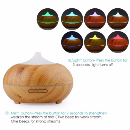 Humidificador Aromatizador Bambu 300ml - Imagen 8