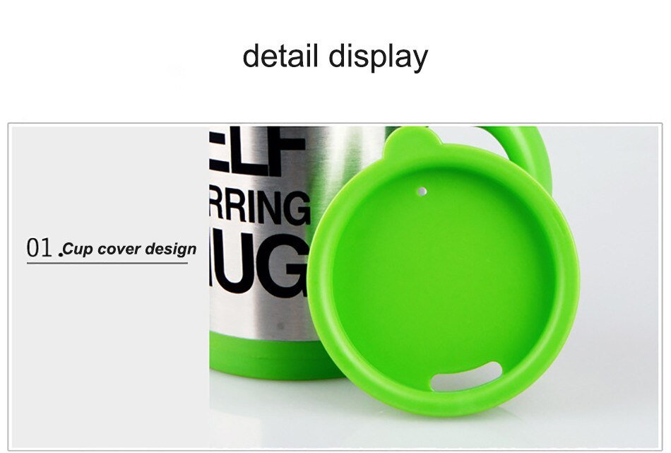 🔄 Self Stirring Mug — Taza Térmica Mezcladora 400 ml - Imagen 16