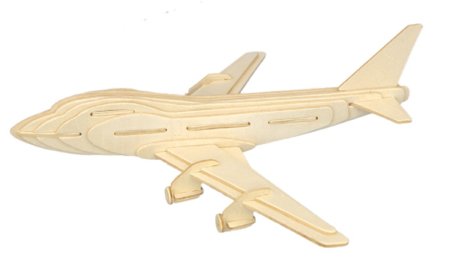 Puzzle 3D Aircarft - Boeing 707  madera - Imagen 2