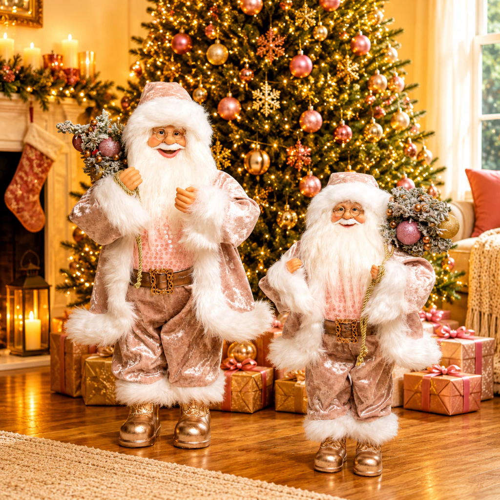 🎅✨ Papá Noel Rosa Encantado · 40 y 60 cm - Imagen 8