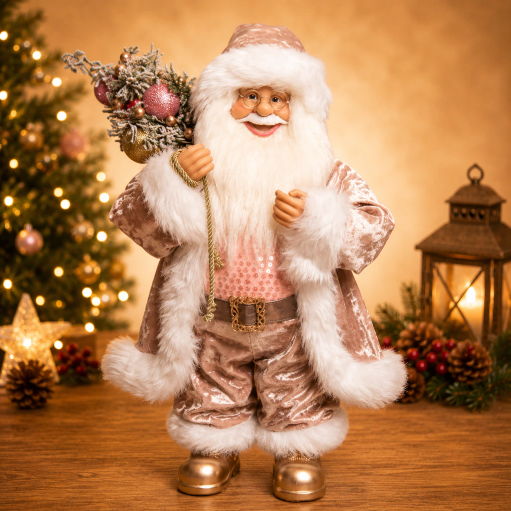 🎅✨ Papá Noel Rosa Encantado · 40 y 60 cm - Imagen 14