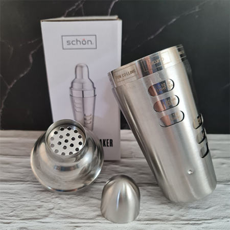 Coctelera Acero Inoxidable Recetas Bar Profesional Schon