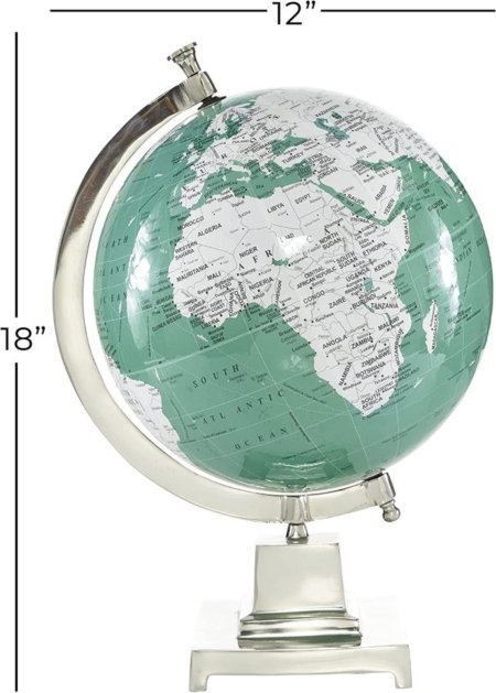 Globo Terraqueo De Lujo Detalles planisferio y Acero - Imagen 7