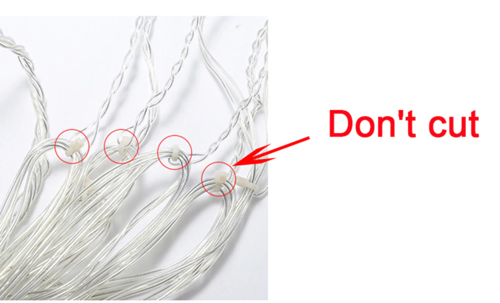 Cortina guirnalda de luces de Navidad hogar Año Nuevo decoración de la boda - Imagen 5