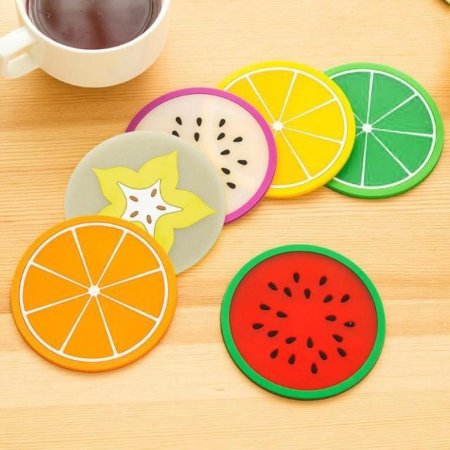 Posavasos silicona frutal x 4 - Imagen 8