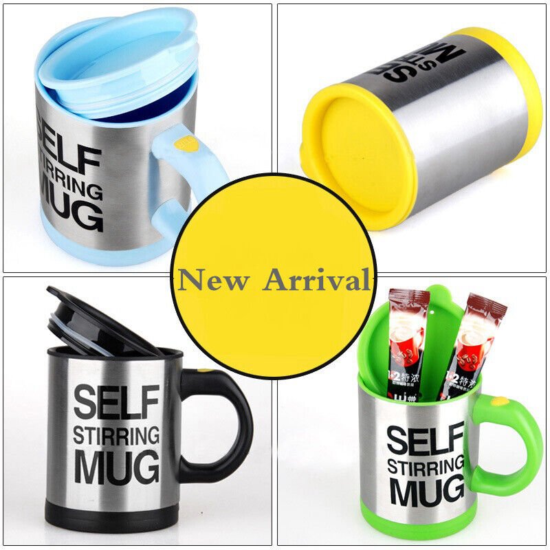 🔄 Self Stirring Mug — Taza Térmica Mezcladora 400 ml - Imagen 3