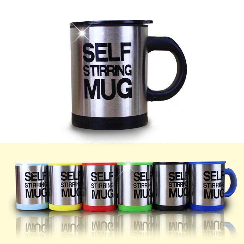🔄 Self Stirring Mug — Taza Térmica Mezcladora 400 ml