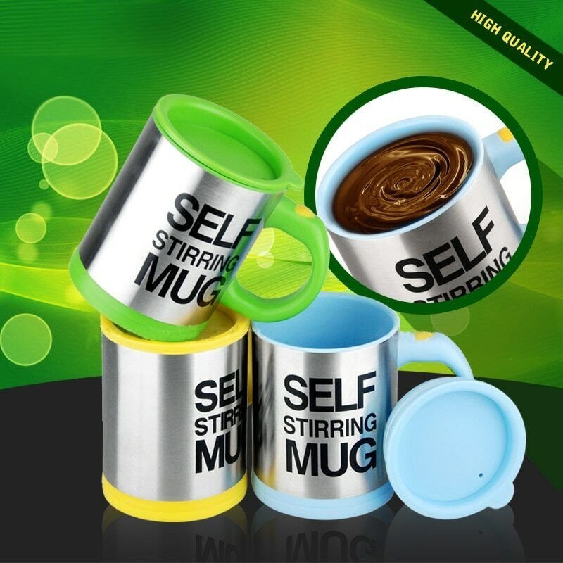 🔄 Self Stirring Mug — Taza Térmica Mezcladora 400 ml - Imagen 5