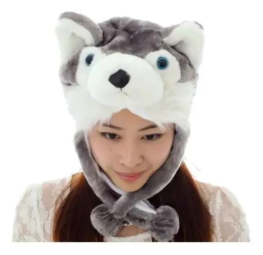 Gorro peluche Cosplay Husky