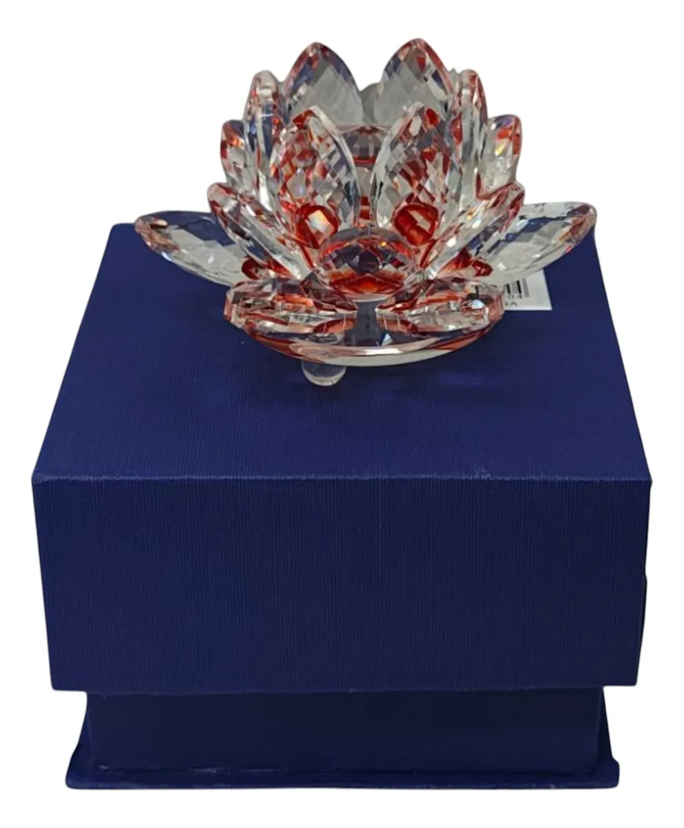 Loto de cristal transparente, flor de cristal brillante con caja de regalo - Imagen 15