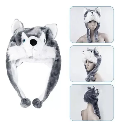 Gorro peluche Cosplay Husky - Imagen 5