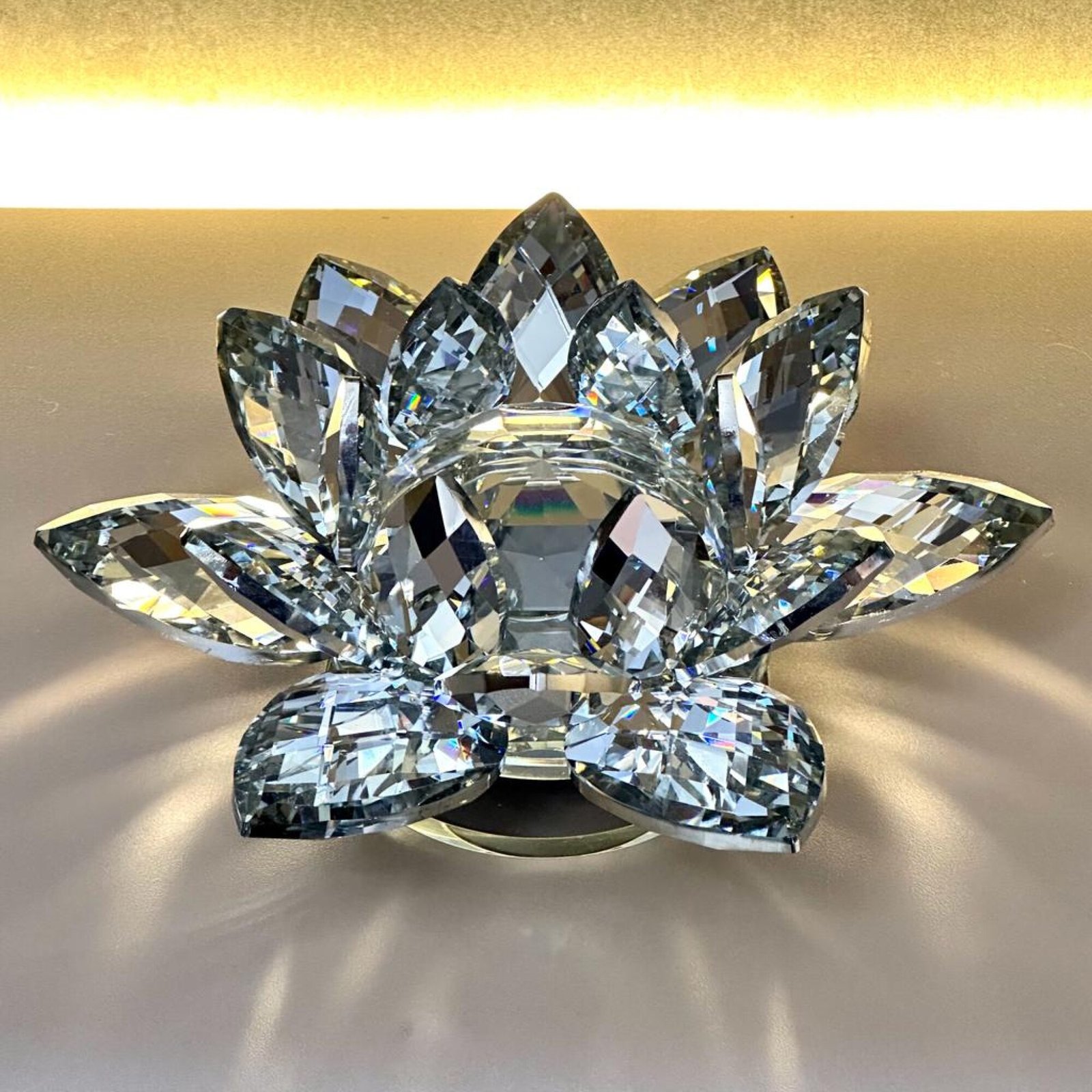 Loto de cristal transparente, flor de cristal brillante con caja de regalo - Imagen 24