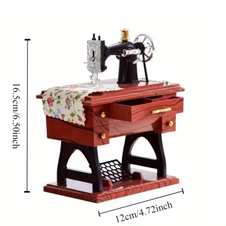 Caja Musical Maquina de coser vintage - Imagen 13