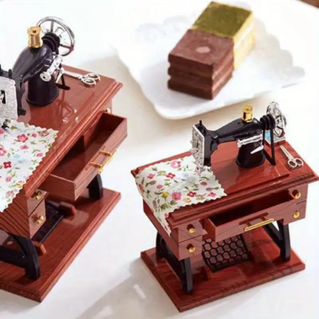 Caja Musical Maquina de coser vintage - Imagen 16