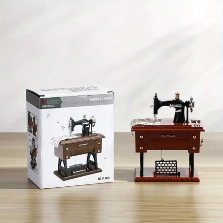 Caja Musical Maquina de coser vintage - Imagen 3