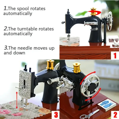 Caja Musical Maquina de coser vintage - Imagen 17