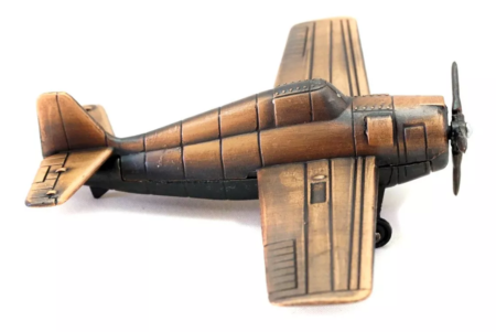 Sacapuntas Metal Grumman F-4F Wildcat fighter aircraft Cobre - Imagen 5