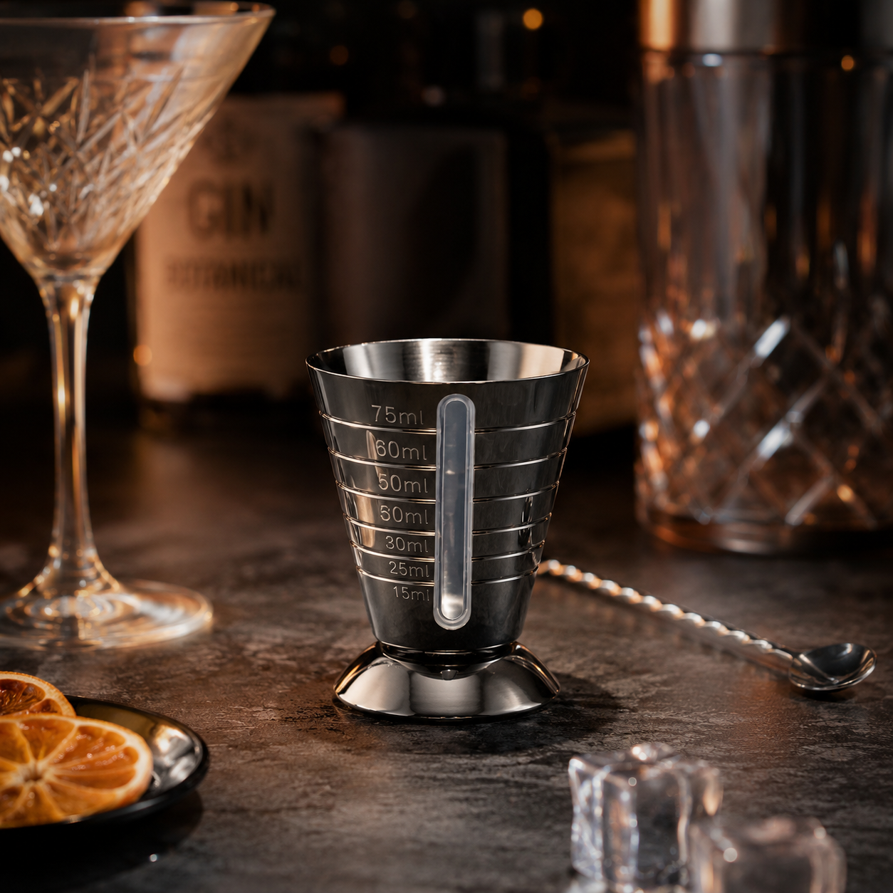 🍸✨ Jigger Gunmetal Schön — La Precisión del Buen Anfitrión - Imagen 2
