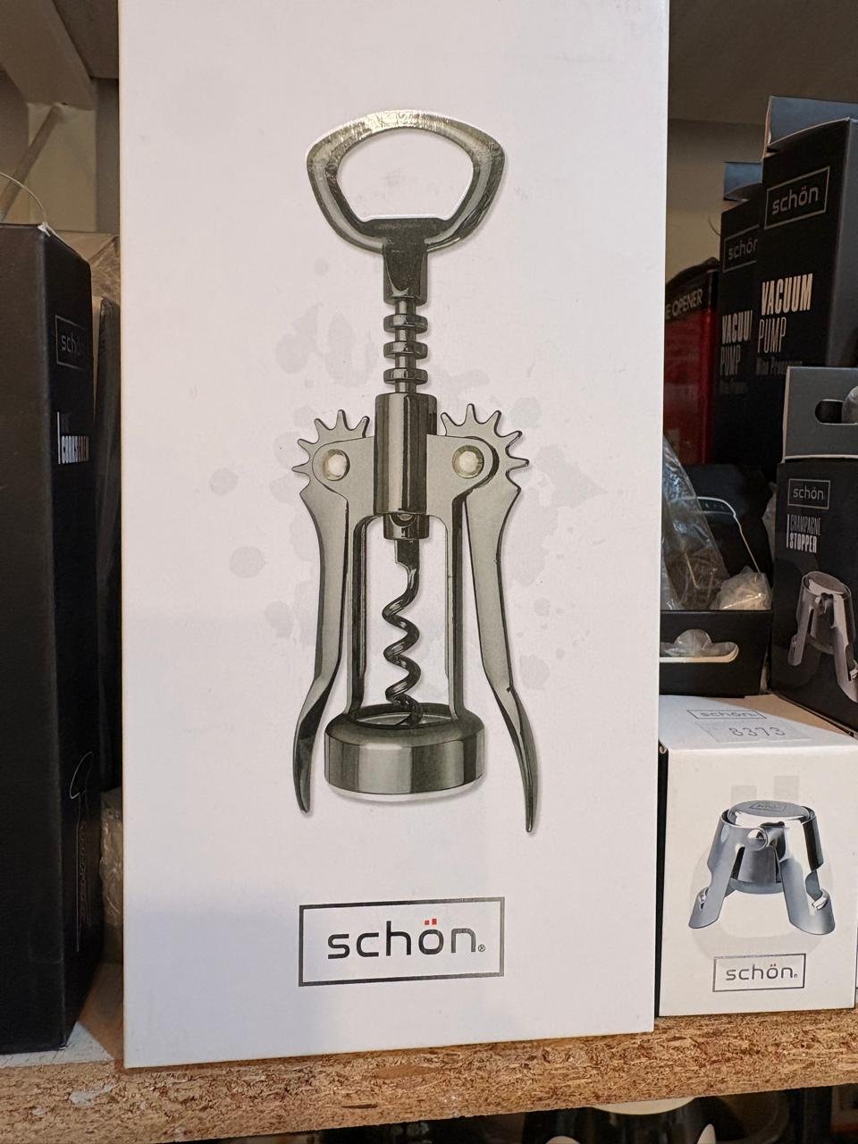 Sacacorcho Descorchador Schön Wing Black - Imagen 3