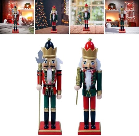 Elegante Figuras de Cascanueces Soldado Nutcracker 20cm - Imagen 2