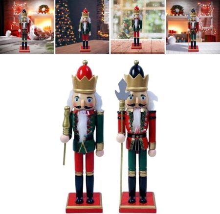 Elegante Figuras de Cascanueces Soldado Nutcracker 20cm - Imagen 6