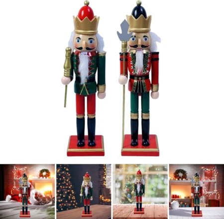 Elegante Figuras de Cascanueces Soldado Nutcracker 20cm - Imagen 5