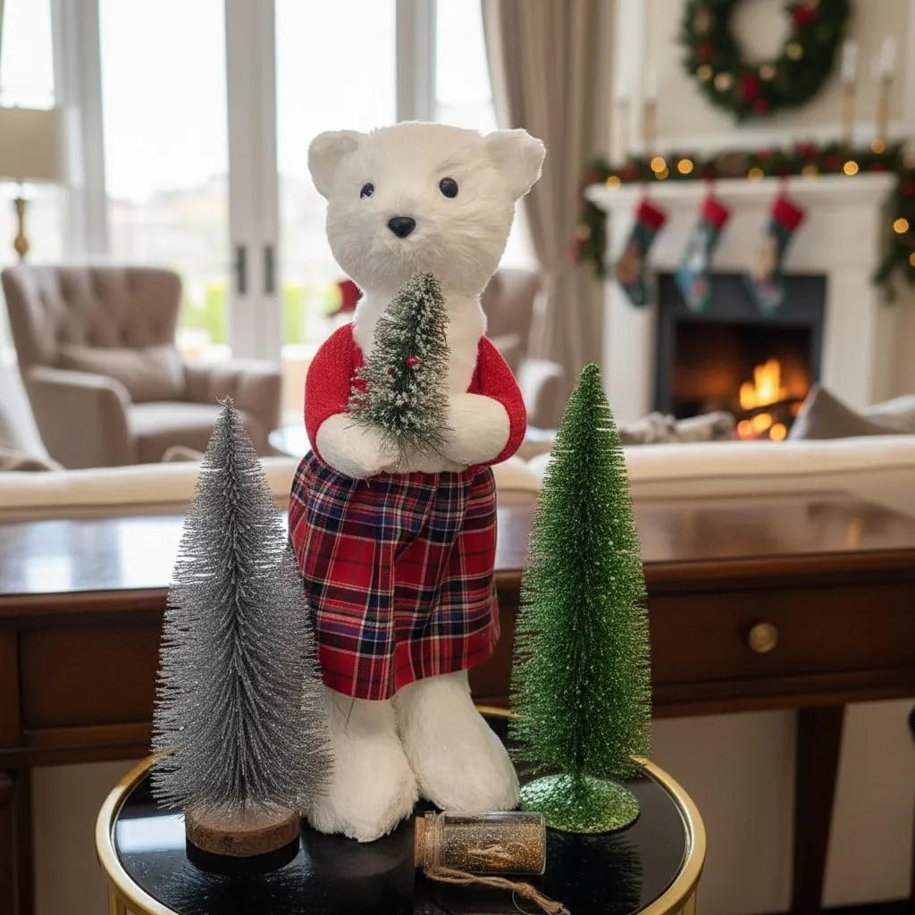 Navidad Osita Chris Blanca