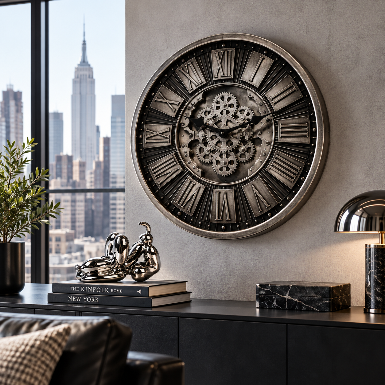 🕰️ Reloj de Pared Glasgow · Engranajes en Movimiento - Imagen 2