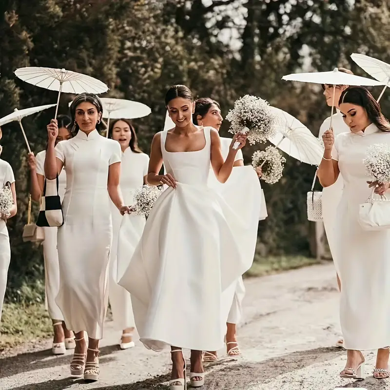 Sombrilla Blanca en papel de arroz y bambu souvenir 60 cm Diametro - Imagen 14