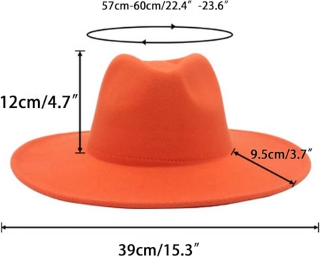 Sombrero Fedora Ala Ancha Rose - Imagen 5