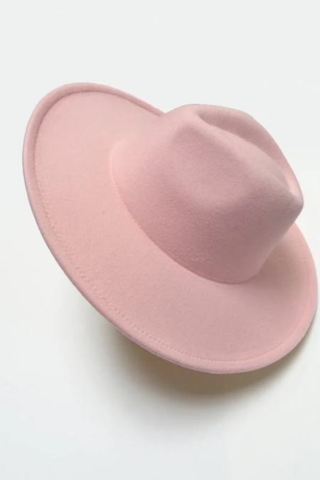 Sombrero Fedora Ala Ancha Rose