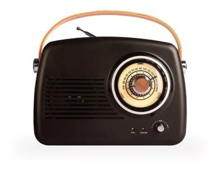 Radio Parlante Retro Vintage Portatil USB - Imagen 2