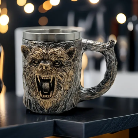 Jarro Mug Acero Cabeza de Oso - Imagen 4