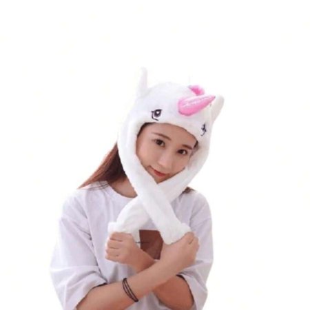 Gorro peluche Cosplay orejas moviles Unicornio - Imagen 2