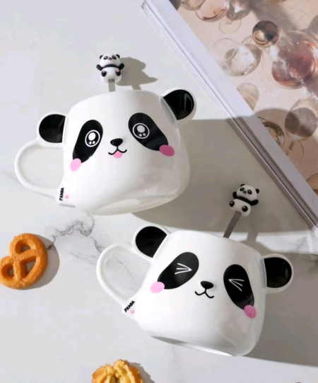 Jarro Mug Pandita con cuchara