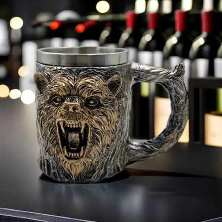 Jarro Mug Acero Cabeza de Oso - Imagen 7