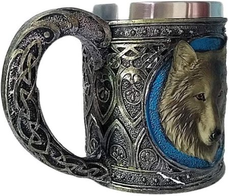 Taza Jarro Mug temática Medieval Lobo - Imagen 10