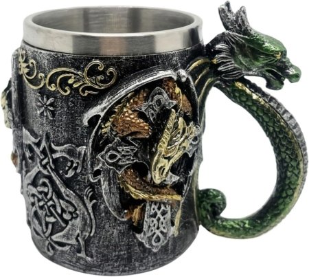 Taza Jarro Mug temática Medieval Dragon