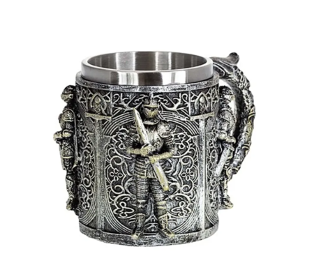 Taza Jarro Mug temática Medieval  de Juego de Tronos con el caballero medieval - Imagen 2