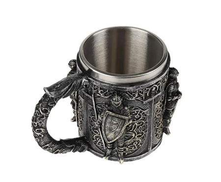 Taza Jarro Mug temática Medieval  de Juego de Tronos con el caballero medieval - Imagen 4