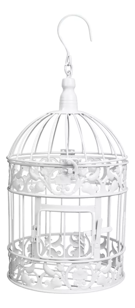 Jaula  Blanca  Shabby Chic Rulo - Imagen 4