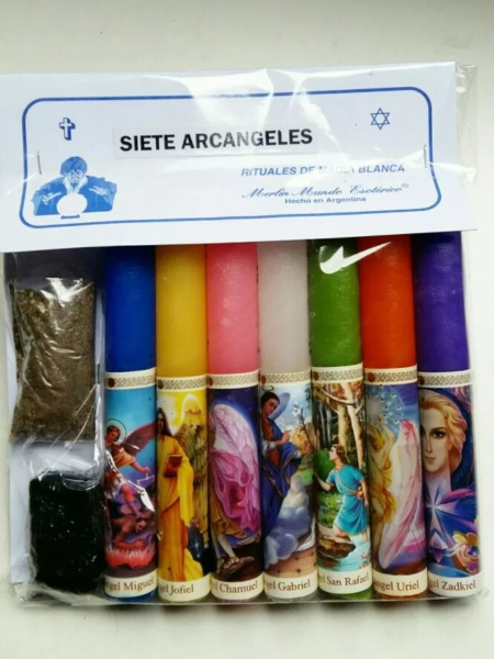 Velas Ritual Magia Blanca 7 Arcangeles - Imagen 2