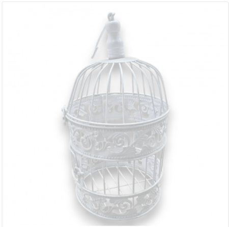 Jaula  Blanca  Shabby Chic Rulo